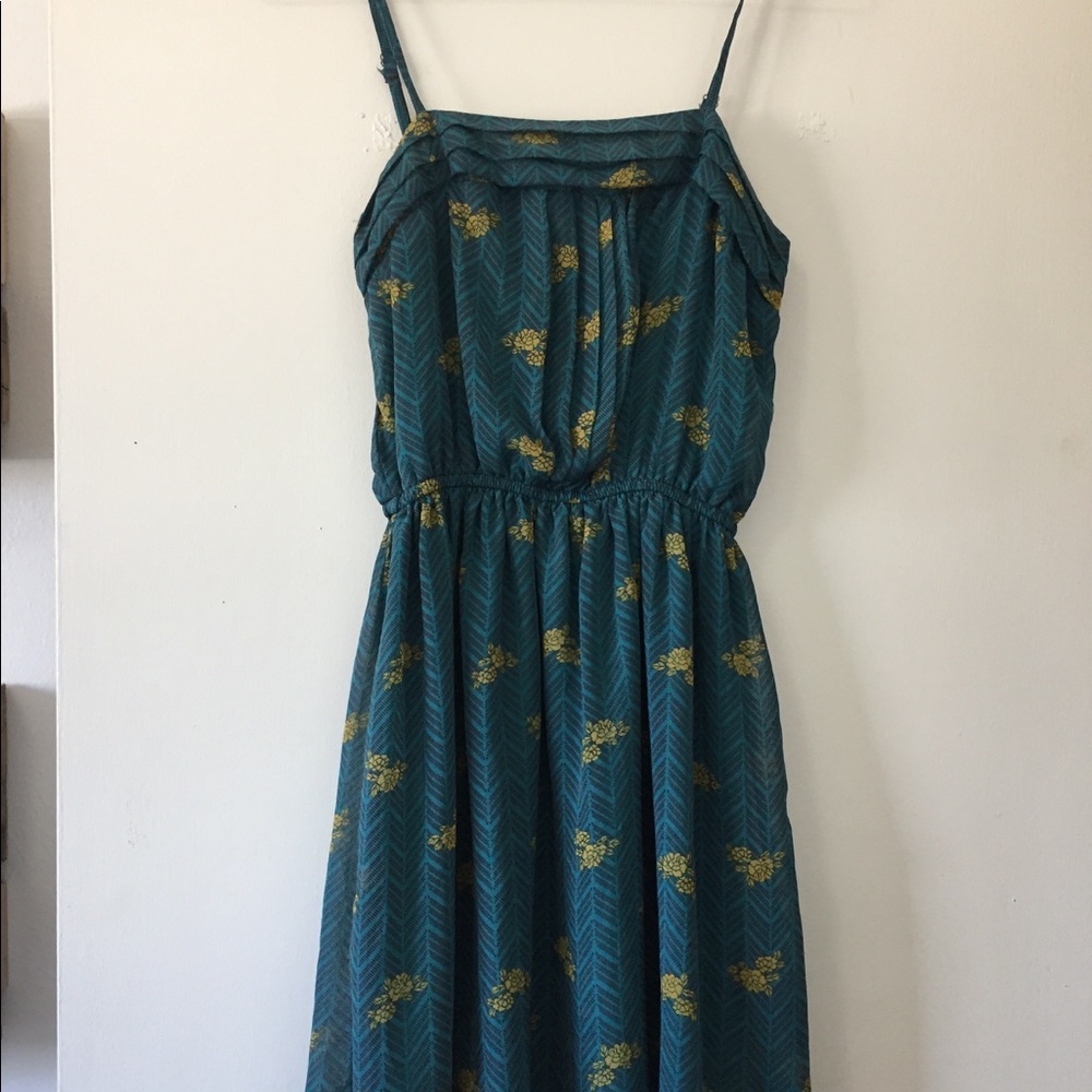 Torqoiuse gold dress